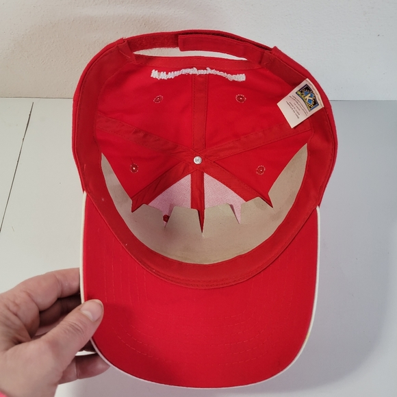 Mens Rusty Myers Flying Service Red Adjustable Hat by Kay Jet - Picture 6 of 6
